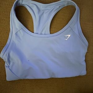 Gymshark Light Blue Essential Racer Back Sports Bra